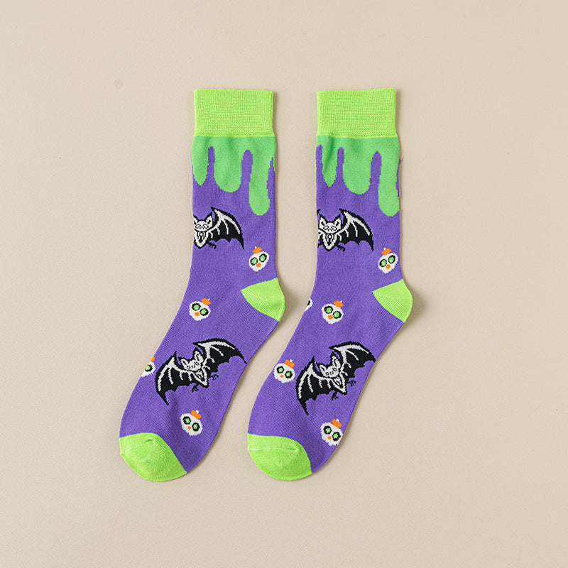 Cartoon Creative Halloween Mid-calf Socks