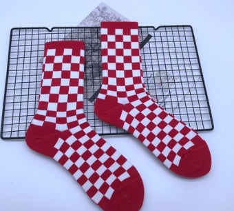 Popularlogo hip-hop long tube cotton socks