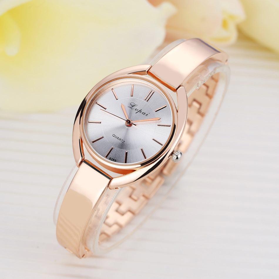 Ladies Korean Version Of Fashion Watch Steel Band With Diamond High-end Watch