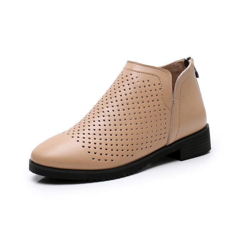 Leather Cattle Tendon Soft Sole Breathable  Boot