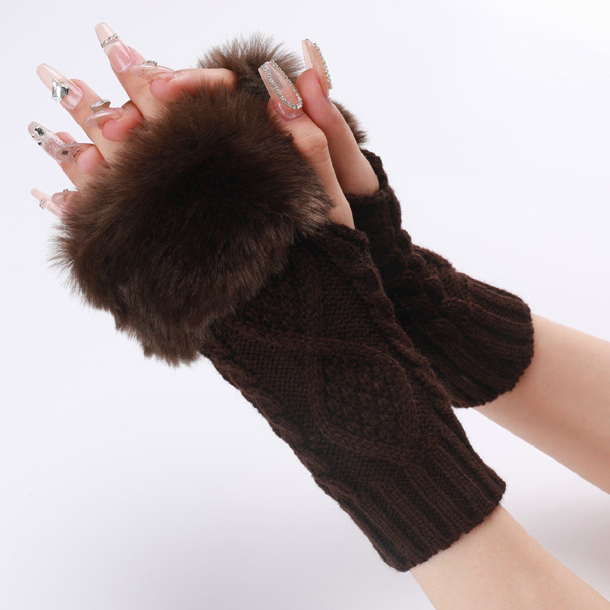 Women's Woolen Gloves In Autumn And Winter In Europe And America