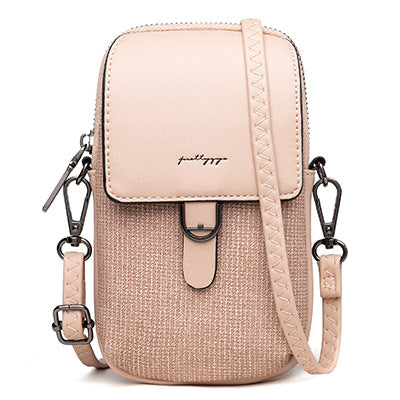 Vertical mobile phone shoulder bag