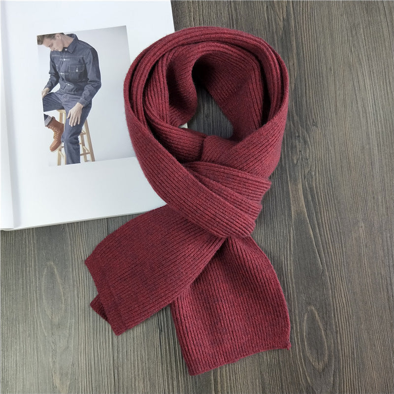Knitted rabbit fur collar
