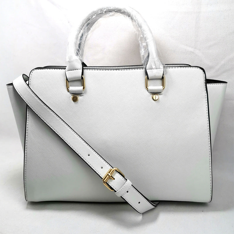 Smiley cross pattern shoulder bag