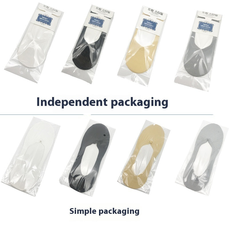 Ice Silk Breathable Invisible Boat Socks