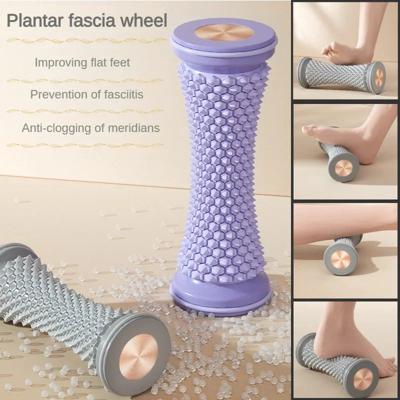 Fodrulle til lindring af plantar fasciitis og hæl-, fod- og svangsmerter Refleksologimassager til afslapning af ryg-, ben- og håndmuskler