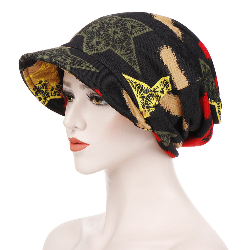 Spring And Autumn Extra Large Cloth Ponytail Pullover Hat