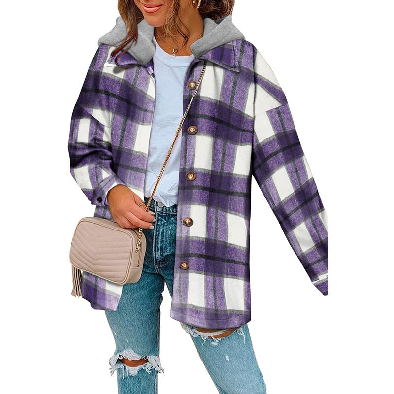 Women's Winter Pure Cotton Plaid Jacket
