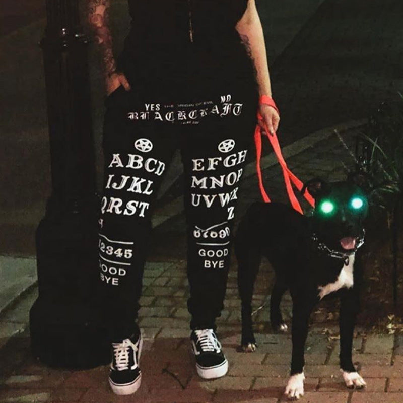 Tight black pantaloons