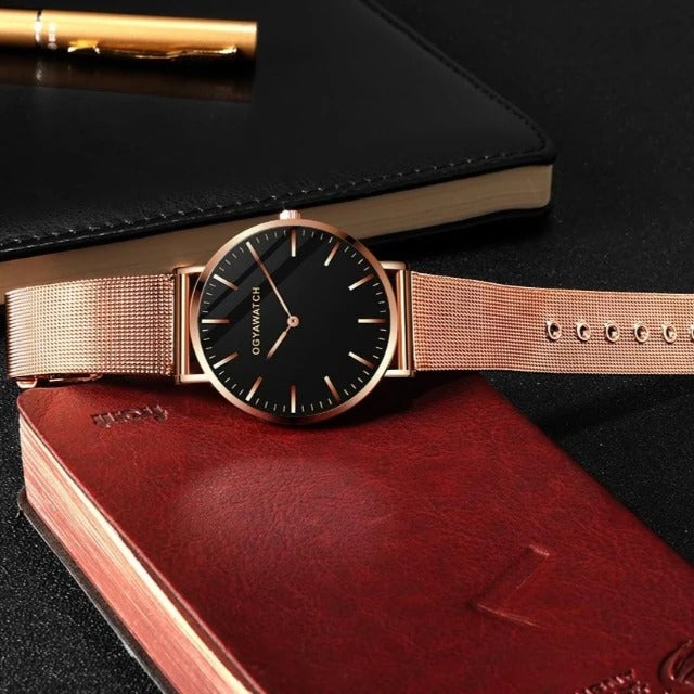 Fashion alloy quartz watch