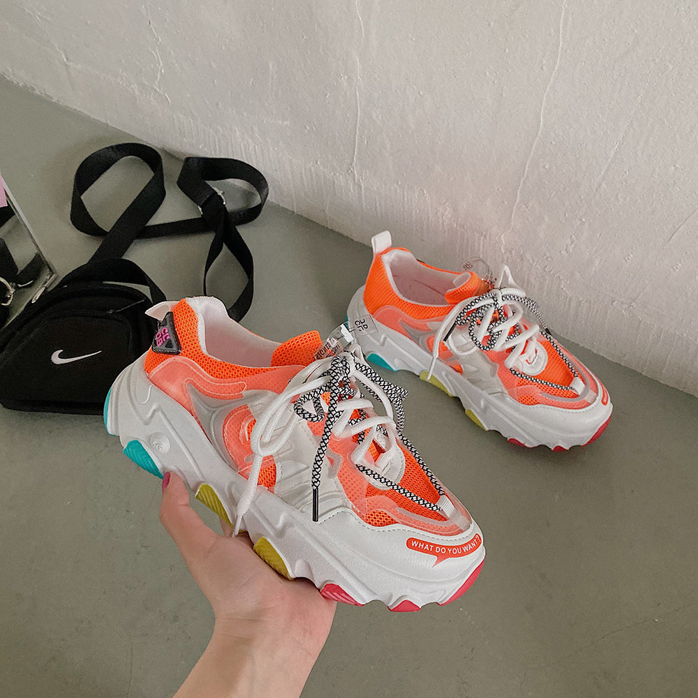 Women's versatile small foot breathable sports casual shoes