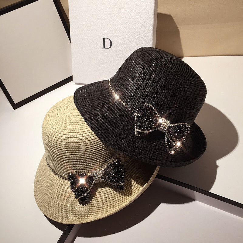 Diamond Bow Literary Elegance Sun Protection Cold Water Jug Cap