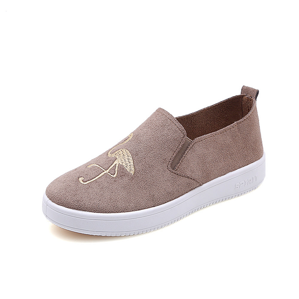 Lovebird student shoes canvas loafers autumn