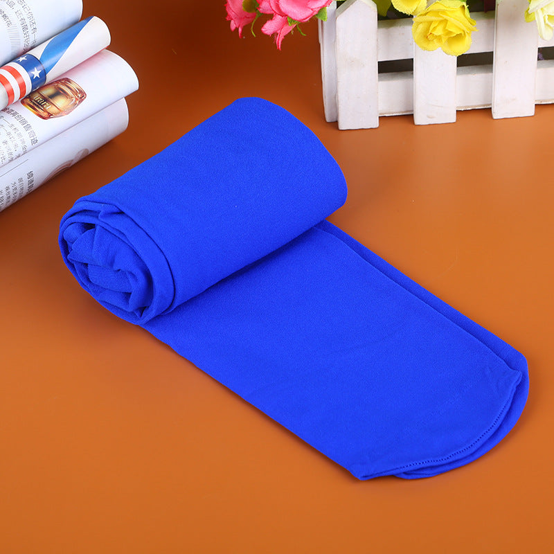 Velvet Color Pantyhose, Large Stretch, Large Size Base Socks