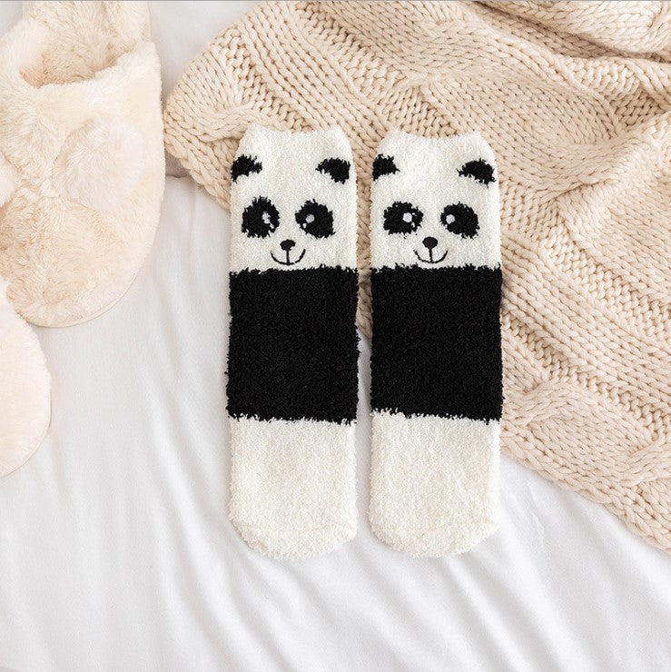 Cute Cartoon Animal Thickened Warm Women's Socks