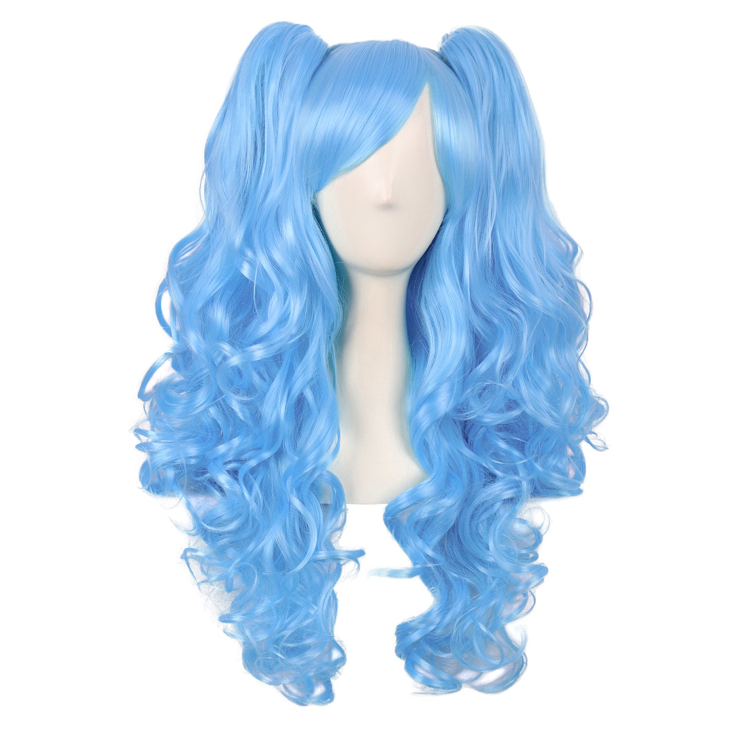 Big wave wig set double ponytail