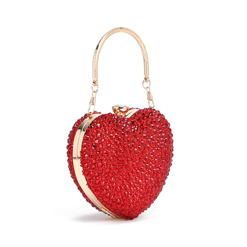 Modedesign Håndtaske med Diamantbesætning til Skulder og Crossbody