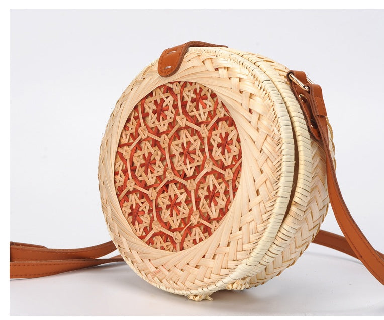 Vietnamese hand-woven bamboo braided bag