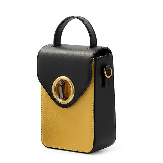 Contrasting color mini phone bag