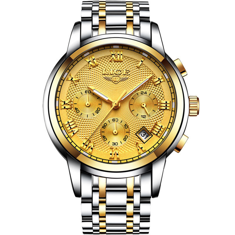 Three-eye corrugated watch
