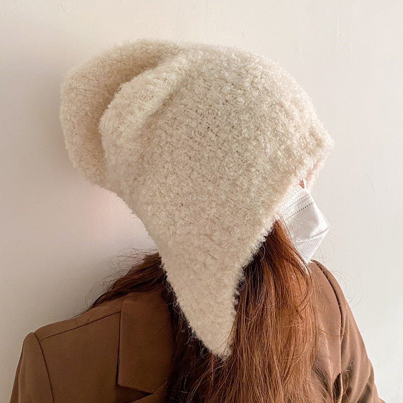 Women's Winter Day Protection Wool Ear Hat