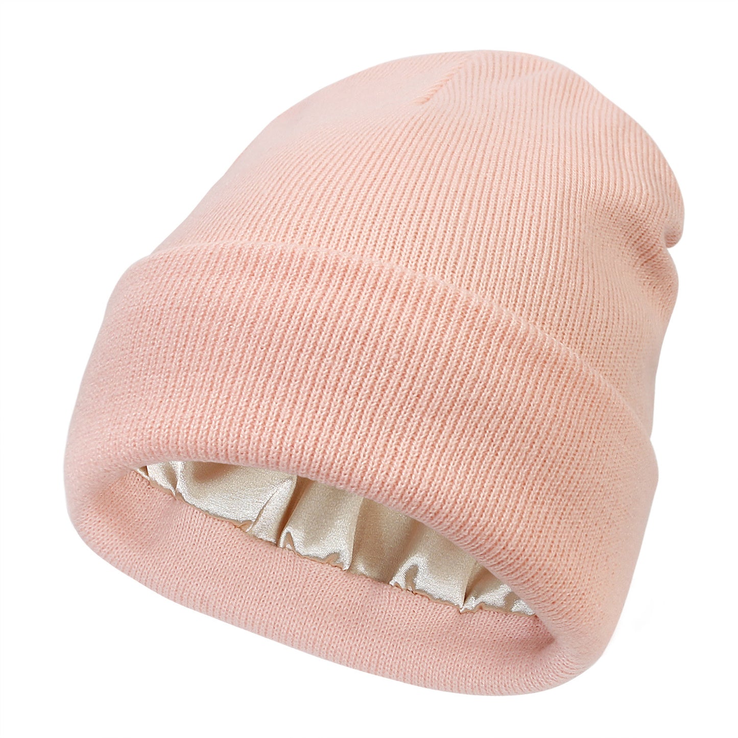 Women's Protective Hairstyle And Warm Knitted Colored Ding Hat