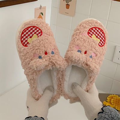 Women's Winter Thick-soled Home Half-covered Heel