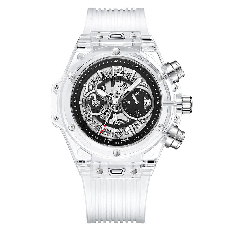 Plastic transparent watch