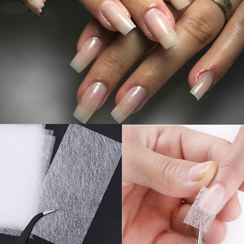 Manicure Sæt med gennemsigtig fiberforlængerlim