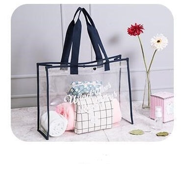 Transparent PVC beach bag ladies handbag