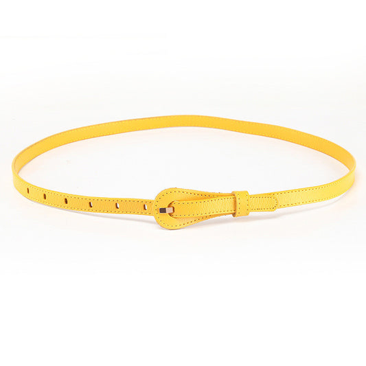 Women's Leather Belt Fine Decorative Skirt