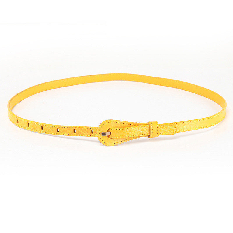 Women's Leather Belt Fine Decorative Skirt