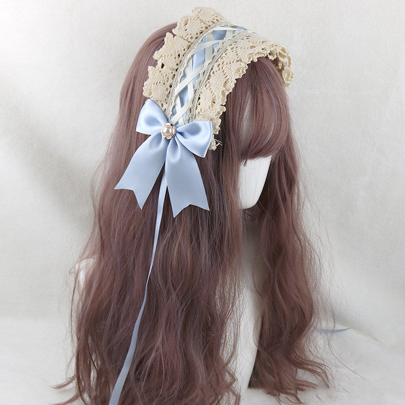 Japanese soft girl Lolita lace headdress