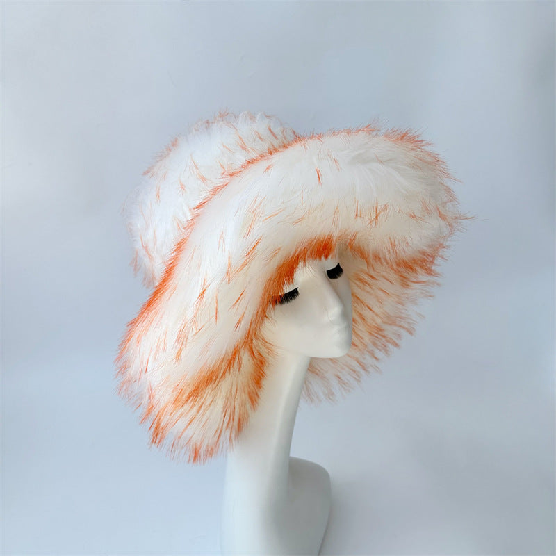 Warm Environmental Protection Fur Raccoon Fur Thickened Autumn And Winter Personalized Punk Hat