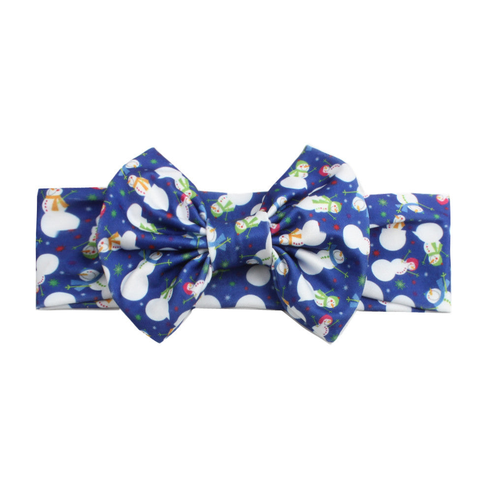 Bow print headband
