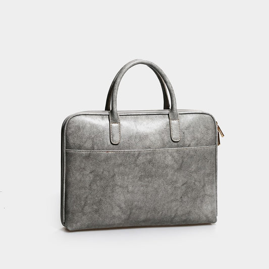 Leather Computer Bag Fashion Cowhide Briefcase