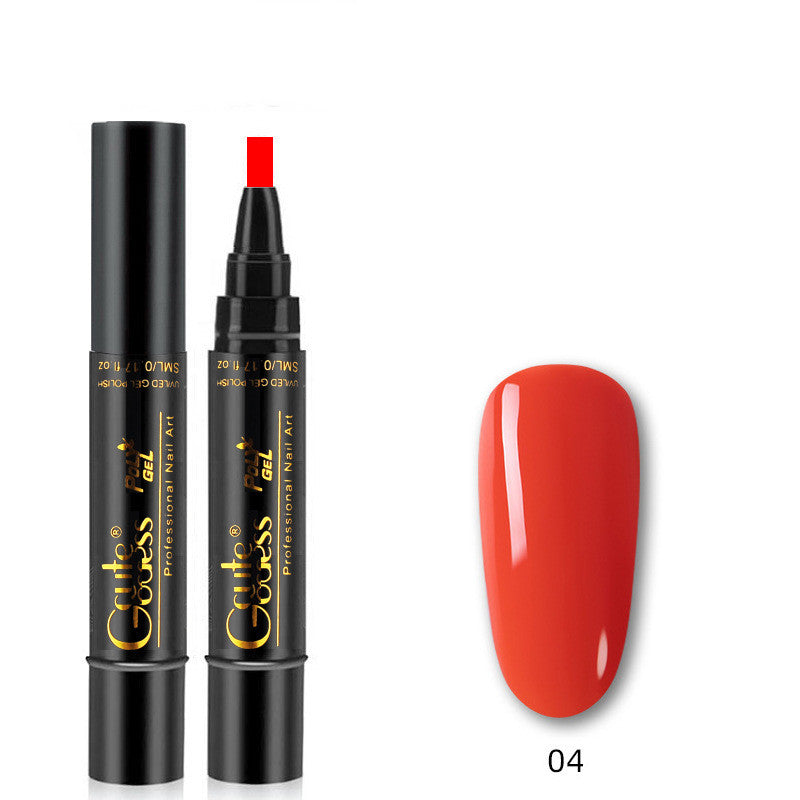 Nail Glue Pen 3 In 1   One-step Glue Phototherapy Plastic Nail Magnet Pen French Water Ripple Cat Eye Strong Magnet Pen DIY Manicure Tool Pen
