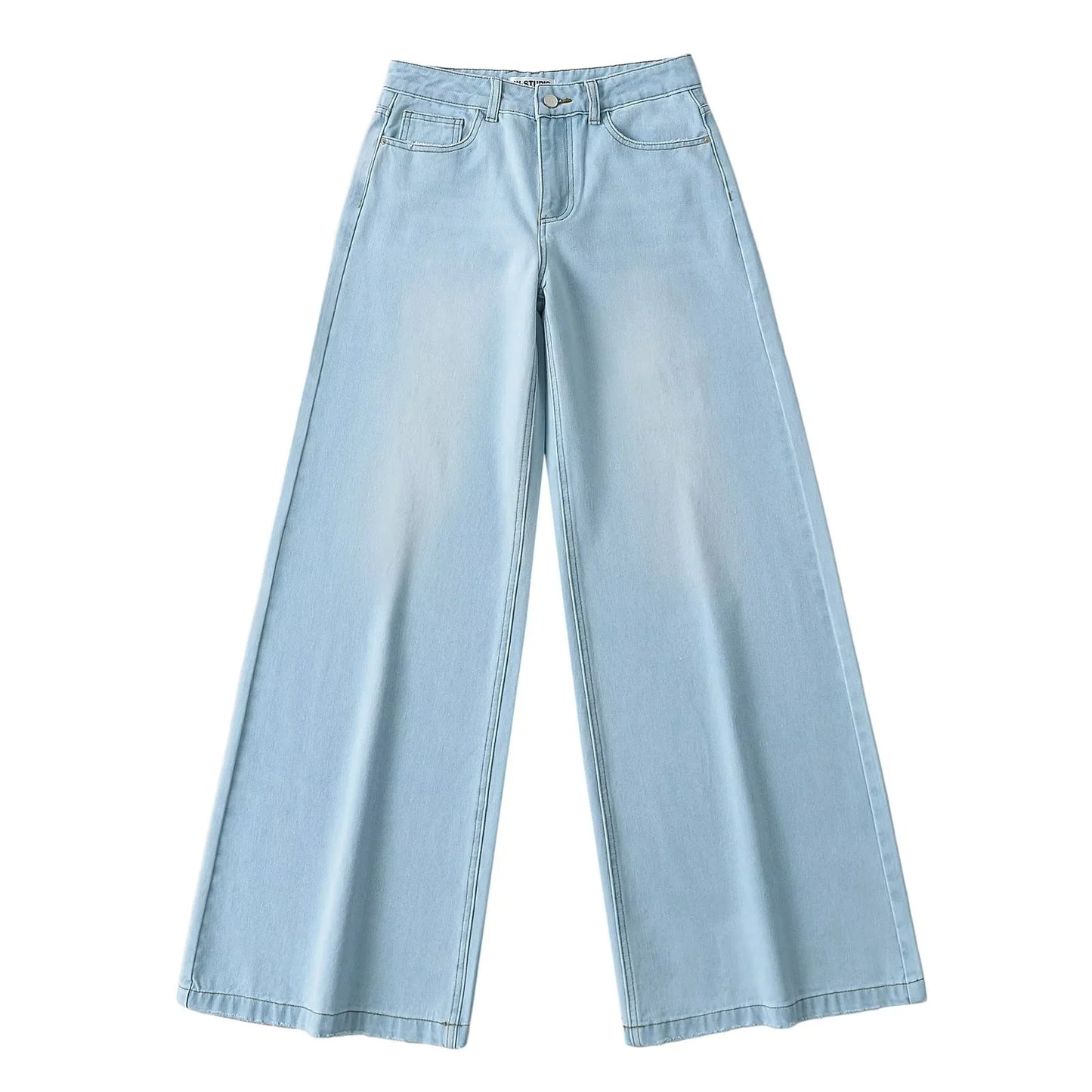Water All-matching Jeans Horn Mop Trousers