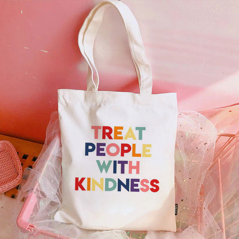 Student Fashion Printed Canvas Shoulder Bag