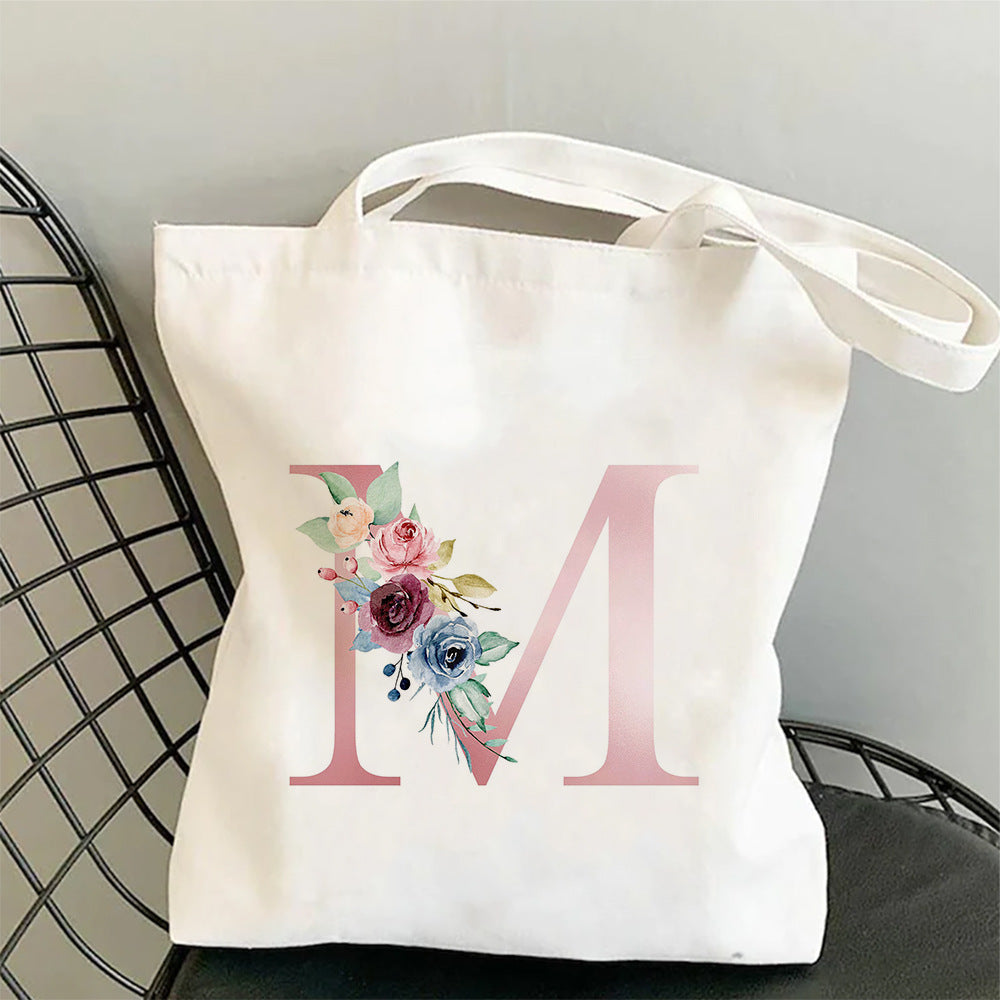 Printed Single Shoulder Folding Shopping Bag
