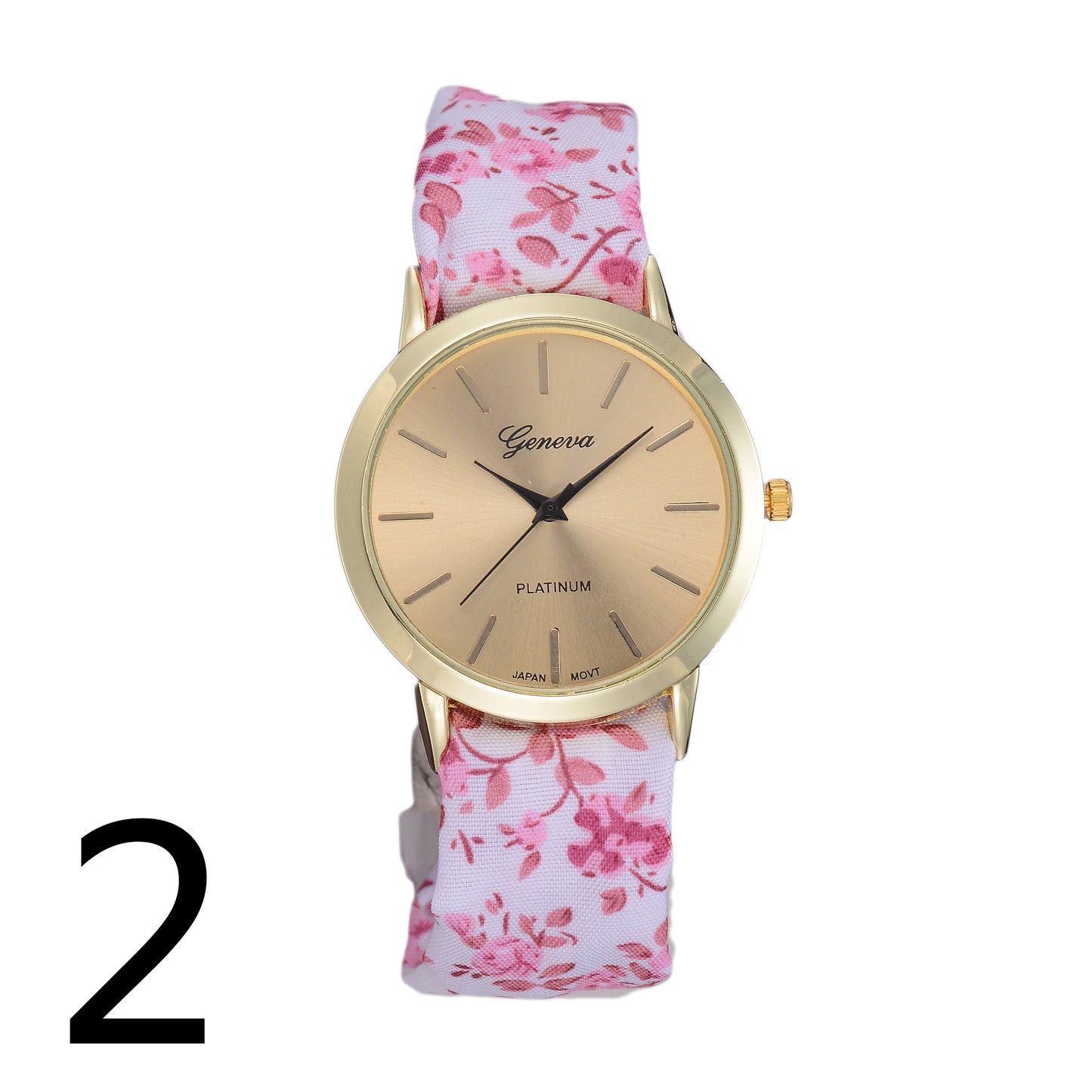 Garden Flower women's cloth strap watch