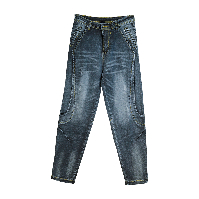 Loose And Loose Waist Women's Small Leg Jeans