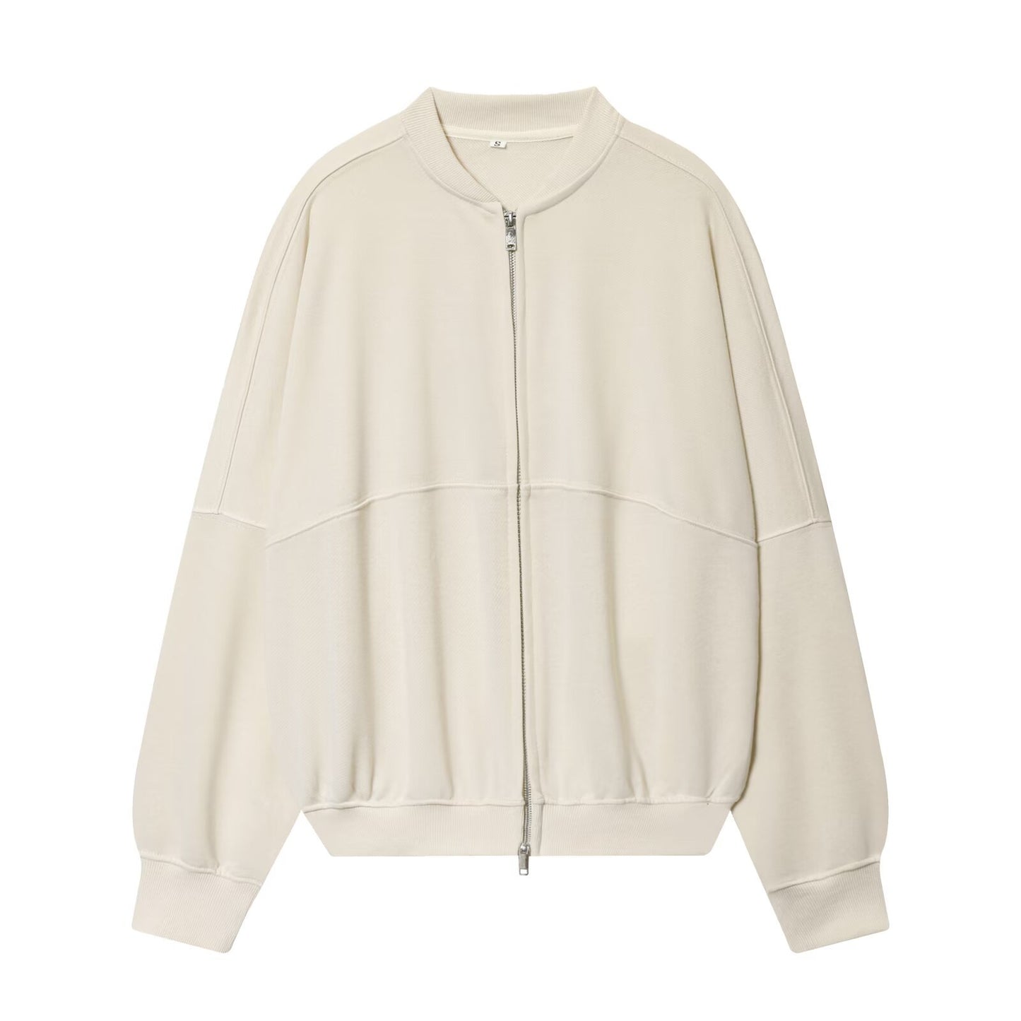 Crew-neck Bomber Jacket High-waisted Flared Athletic Pants Set