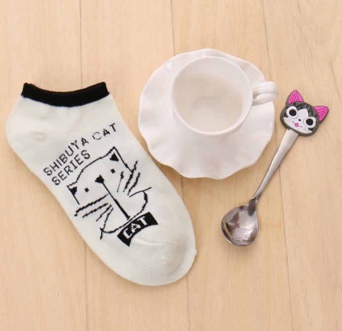 Warm Comfortable Cotton Girl Women Ankle Socks Female Bottom Invisible Color Girl Boy