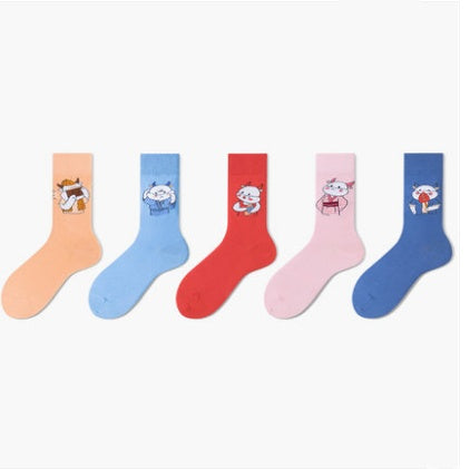 Ins Tide Tube Socks Cotton Men's Stockings