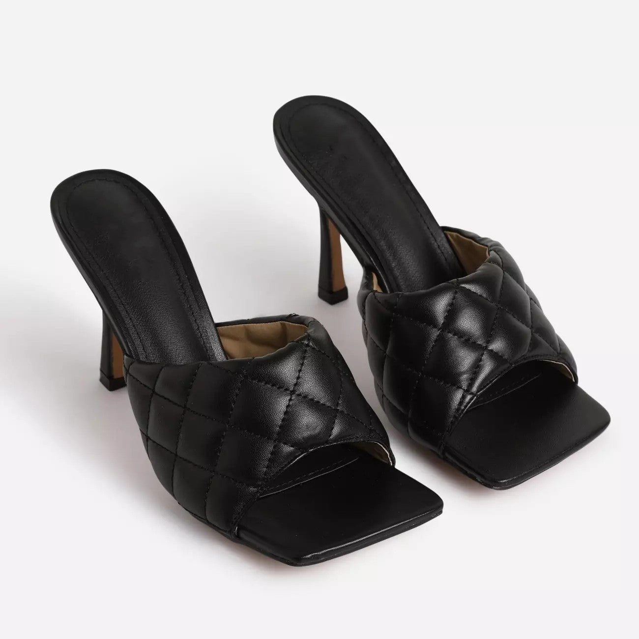 Large size open-toe back empty women's shoes