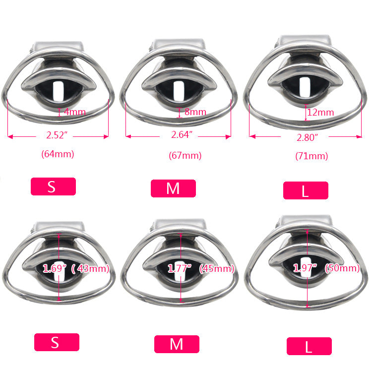 Men's Stainless Steel Short Chastity Cage