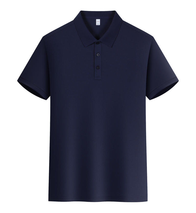 Short-sleeve Ice-feel Workwear With A Lapel Collar