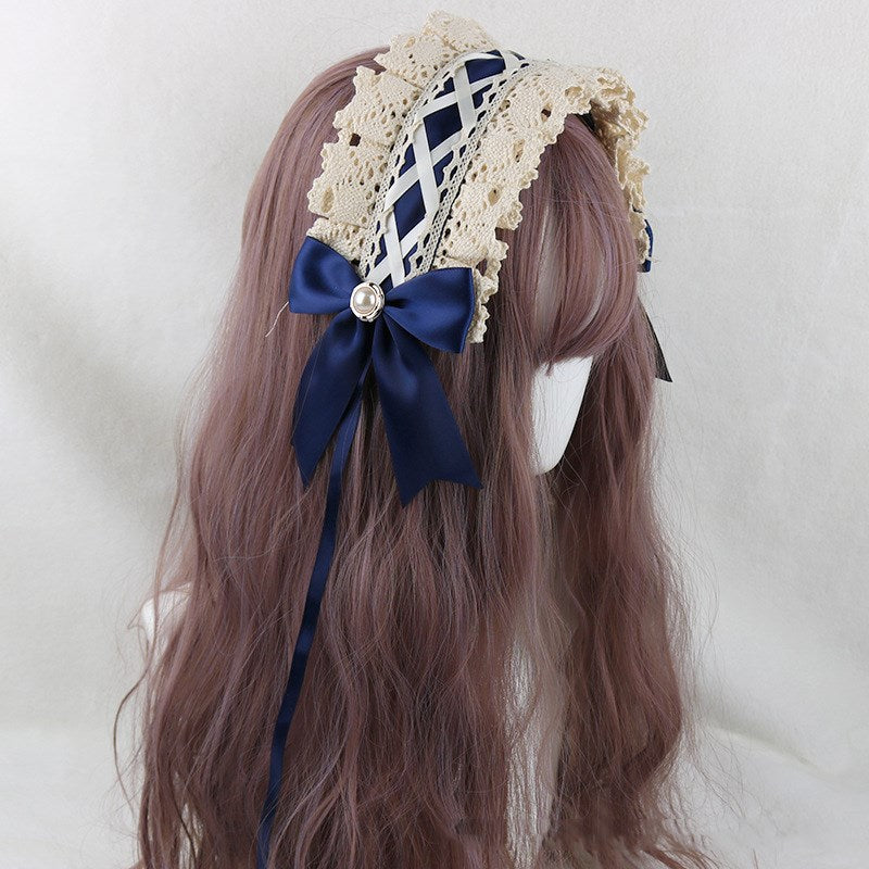 Japanese soft girl Lolita lace headdress