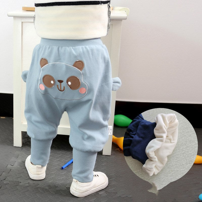 Children's Clothing Baby Plus Velvet Pants Autumn And Winter